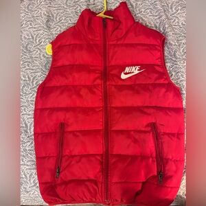 Nike Kids Bright Red Puffer Vest
